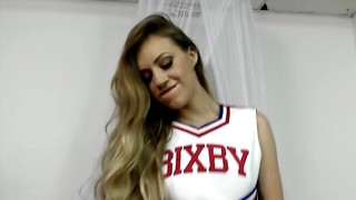 Stepdad has no other choice but to lick her perspiring cunt